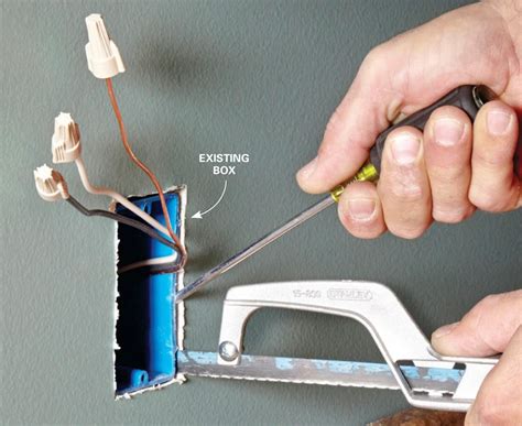 how to remove an electrical box from the wall|terminating an electrical outlet.